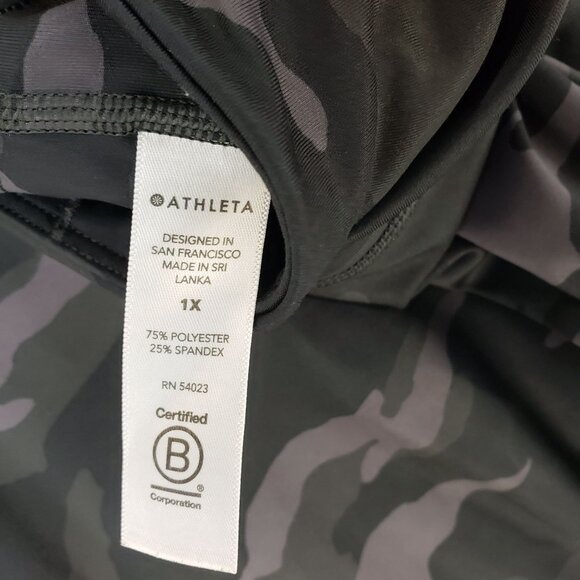 !1xAthleta Ultimate Camo 7/8 Tights High-Waisted Stretch Activewear Womens 1X - Picture 10 of 10